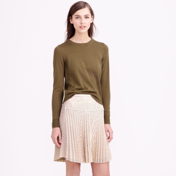 J. Crew Dresses & Skirts - J Crew Laser Cut Diamond Blush Pleated Skirt Sz 2